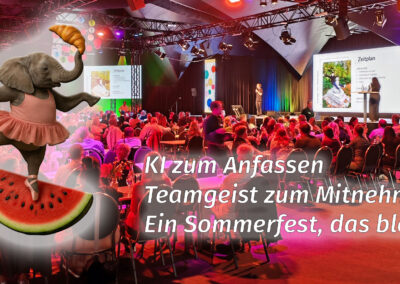 KI zum Anfassen. Teamgeist zum Mitnehmen. Ein Sommerfest, das bleibt.